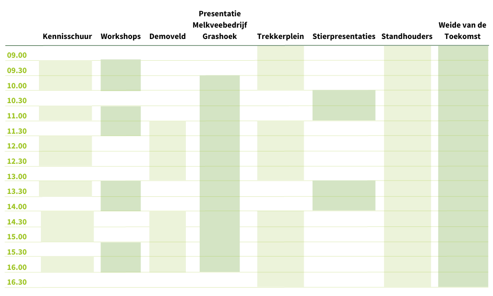 blokkenschema programma Grasdag
